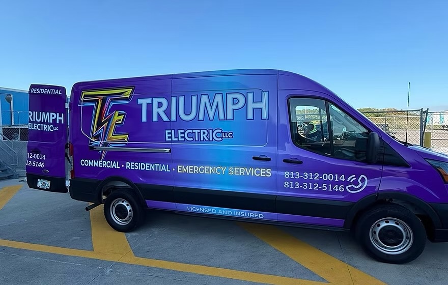 Triumph Electric company van